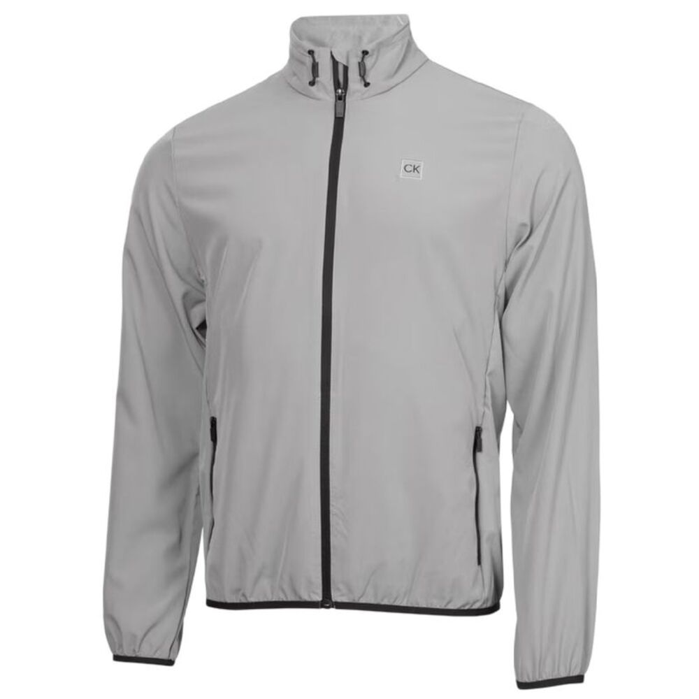 Calvin Klein Mens Performance Wind Resistant Golf Jacket / Silver